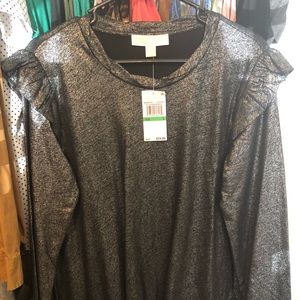 Michael Kors Metallic Top
